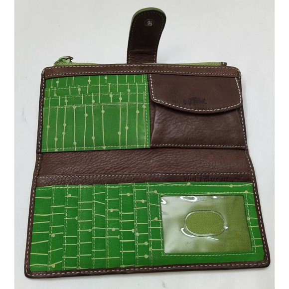 Fossil Brown Leather Credit Card ID Window Bifold Wallet - Picture 10 of 16